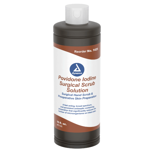 Dynarex Povidone Iodine Scrub Solution 16oz. (1425)