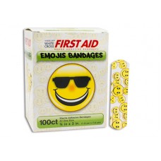 Dukal 15606 Adhesive Bandages Pediatric Emoji Bx100