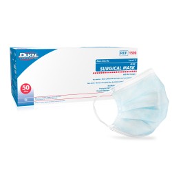 Dukal 1590 Level 3 Surgical Mask with Earloop, Box of 50
