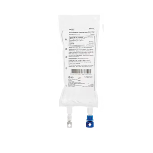 BD Sodium Chloride 0.9% NACL IV Bag 250ml, Case (1727170105) *R*