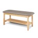 Clinton Premium Classic Series Flat Top Treatment Table with Full Shelf (200)