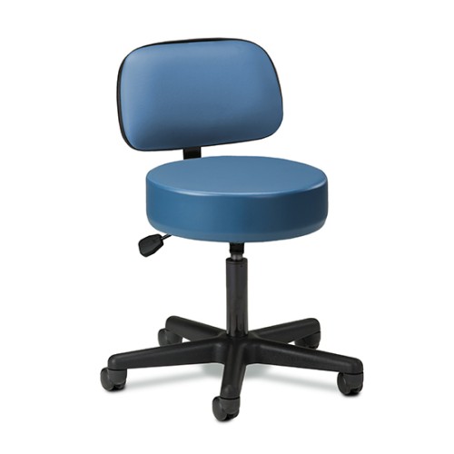 Clinton Pneumatic Stool with Backrest (2135-21) Clinton Pneumatic Stool with Backrest (2135-21)