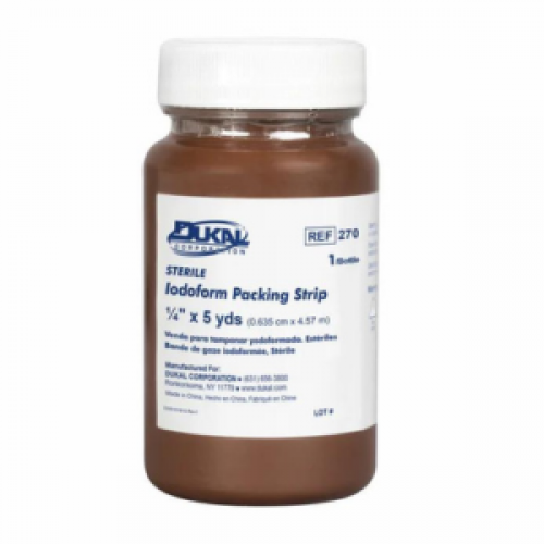 Dukal 270 Packing Gauze Strip with Iodoform 1/4"x5YD Each