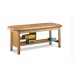 Clinton 300 Classic Flat Top Straight Line Treatment Table with Shelving