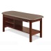 Clinton 300 Classic Flat Top Straight Line Treatment Table with Shelving