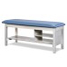 Clinton 300 Classic Flat Top Straight Line Treatment Table with Shelving