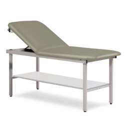 Clinton Alpha Series Steel Frame Treatment Table with Shelf (3020)