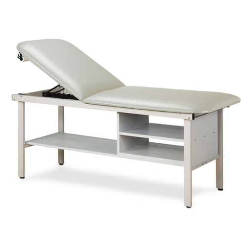 Clinton Alpha Series Steel Frame Treatment Table with Shelving (3030)