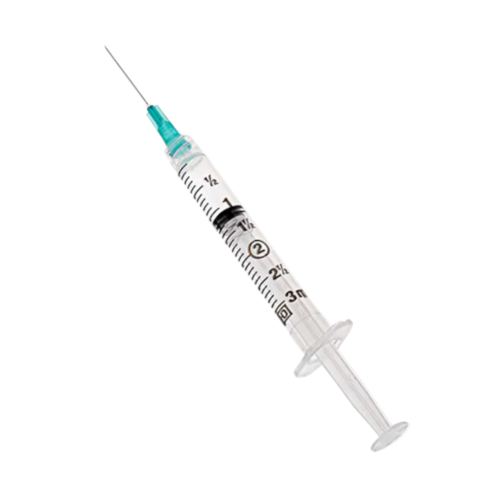 BD 3ML Luer Lock Syringes with 23G x 1" Needle, Box *R* (309571) BD 3ML Luer Lock Syringes with 23G x 1" Needle, Box *R* (309571)