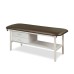Clinton Alpha Series Flat Top Steel Frame Treatment Table with Shelf & Drawers (3130)