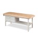 Clinton Alpha Series Flat Top Steel Frame Treatment Table with Shelf & Drawers (3130)