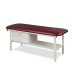 Clinton Alpha Series Flat Top Steel Frame Treatment Table with Shelf & Drawers (3130)