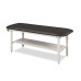 Clinton Alpha Series Flat Top Steel Frame Treatment Table with Full Shelf (3200)