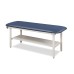 Clinton Alpha Series Flat Top Steel Frame Treatment Table with Full Shelf (3200)