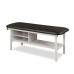 Clinton Alpha Series Flat Top Steel Frame Treatment Table with Shelving (3300)