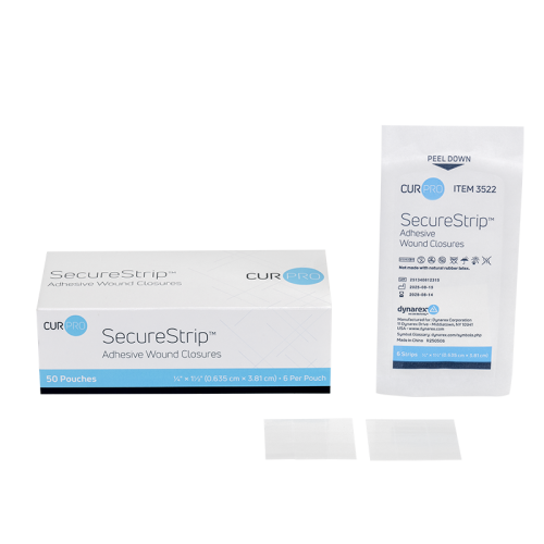 Dynarex Sterile Wound Closure Strips .25'' x 1.5'', Box of 50 (3522)