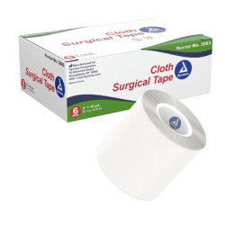 Dynarex Cloth Surgical Tape 2'' x 10yd, Box of 6 (3563)