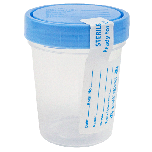 Dynarex Specimen Container Sterile 4oz. Bulk Case, Case of 100 (4254)