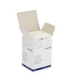 Dynarex Flex Drinking Straws, Box of 400 (4260)