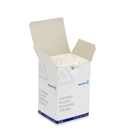 Dynarex Flex Drinking Straws, Box of 400 (4260)