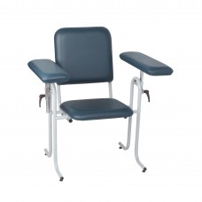 Dukal 4382 Blood Draw Chair with Straight Arm Blue