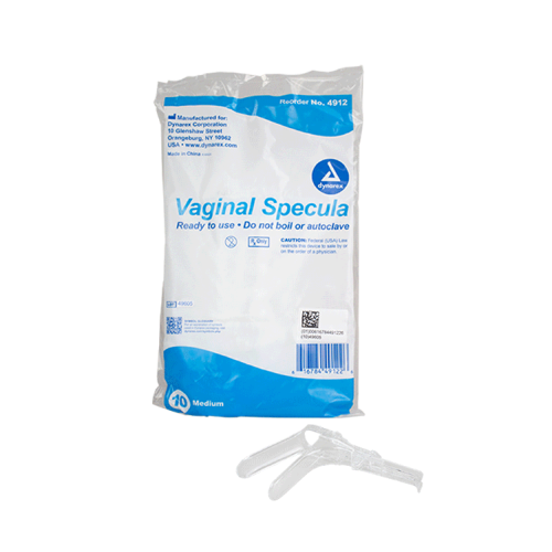 Dynarex Basic Disposable Vaginal Speculum Medium, Box (4912)