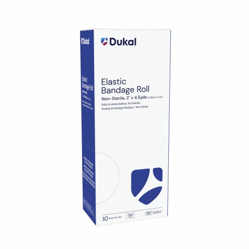 Dukal Elastic Bandage Roll 2'', Box of 10 (502LF)