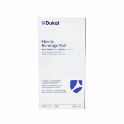 Dukal Elastic Bandage Roll 4'', Box of 10 (504LF)