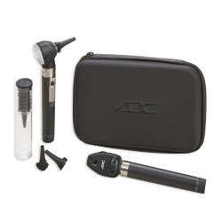 ADC Otoscope Ophthalmoscope Pocket Set with Two Handles and Hard Case (5110N)