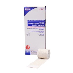 Dukal Elastic Velcro Closure Bandage Roll 2'', Box of 10 (512LF)