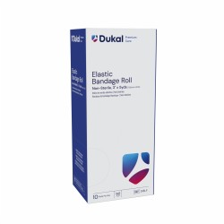 Dukal Elastic Velcro Closure Bandage Roll 3'', Box of 10 (513LF)