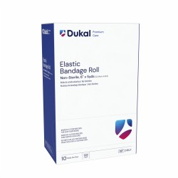Dukal Elastic Velcro Closure Bandage Roll 6'', Box of 10 (516LF)