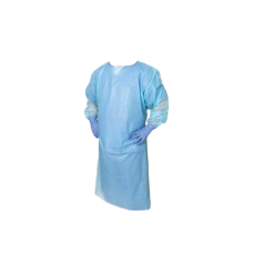 Strong Medical 5221 Isolation Gown Poly Coated Universal Size Blue Case75