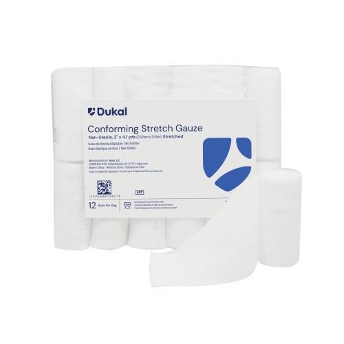 Dukal Conforming Stretch Gauze 3'' Non Sterile, Bag (603)