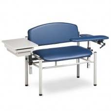 Clinton 6069-U SC Extra-wide Blood Draw Chair with Flip Arm and Drawer