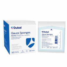 Dukal 6208 Gauze Sponges 2x2 8Ply Sterile Box50