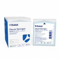 Dukal 6312 Gauze Sponges 3x3 12Ply Sterile Box50