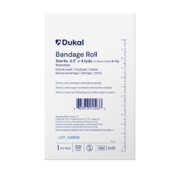Dukal Fluff Bandage Roll Sterile 4.5'' x 4.1 yds 6Ply, Case (645)