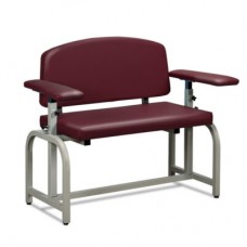 Clinton 66000-2S Lab X Extra Wide Blood Draw Chair with Straight Arms
