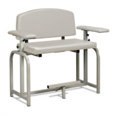 Clinton 66099-2S Lab X Extra Wide and Extra Tall Blood Draw Chair with Straight Arms