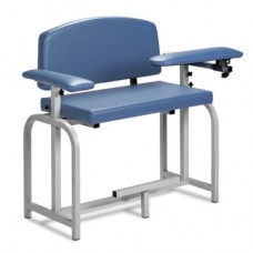 Clinton 66099-S Lab X Extra Tall and Extra Wide Blood Draw Chair with Padded Flip Arm