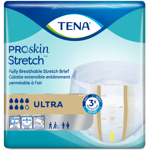 Essity Tena 67903 Super Stretch Adult Briefs Large to XL, Case of 56