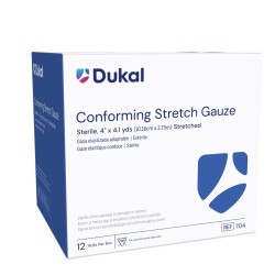 Dukal Conforming Stretch Gauze 4'' Sterile, Bag (704)