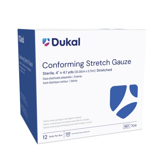 Dukal Conforming Stretch Gauze 4'' Sterile, Bag (704)
