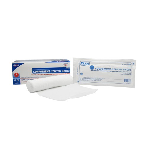 Dukal Conforming Stretch Gauze 6'' Sterile, Bag (706)