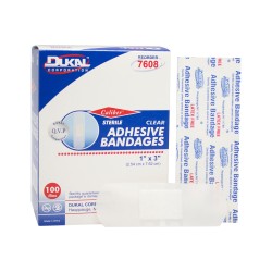 Dukal Sheer Adhesive Bandage 1x3, Box (7608) Dukal Sheer Adhesive Bandage 1x3, Box (7608)