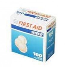  Dukal Premium Sheer Plastic Spot Bandage - 7/8" - Bx100