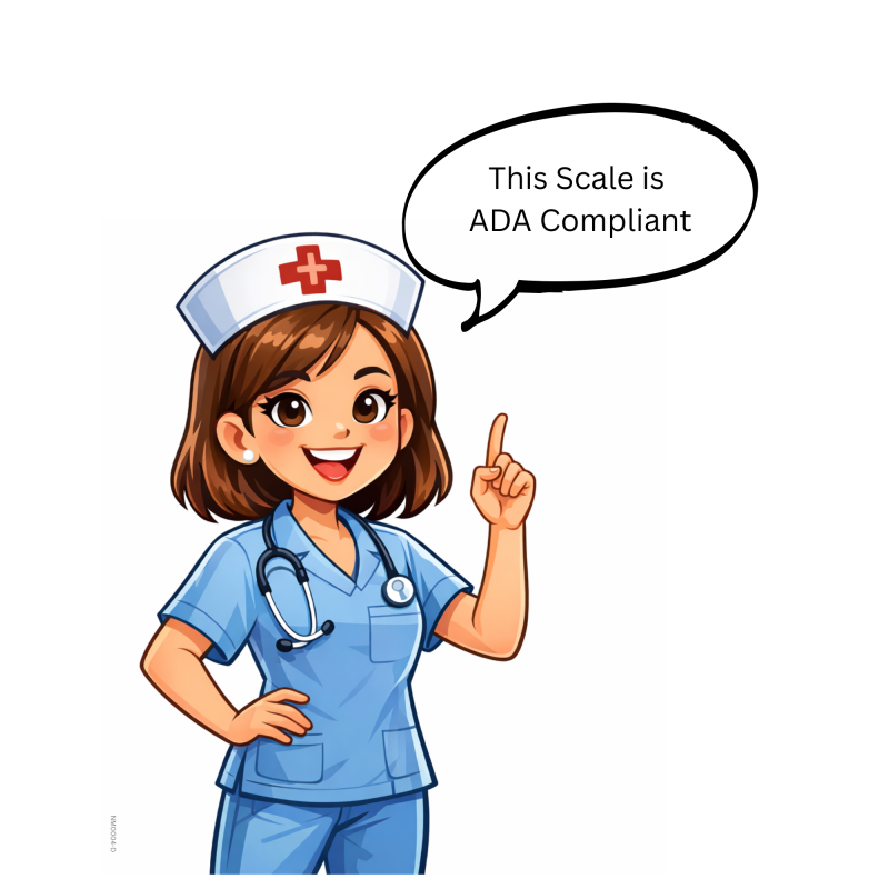 Healthometer Digital Platform Scale with Extra Wide Handrails (1100KL)