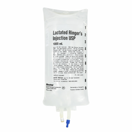 Baxter Lactated Ringers IV Bag 1000ml, Case (2B2324X) *R*
