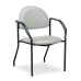 Clinton F-Series Black Frame Chair with Arms (C-50F)